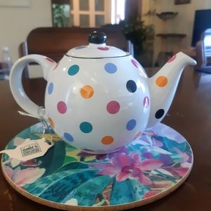 Polka Dot Mini Globe Teapot